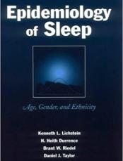 Epidemiology of Sleep